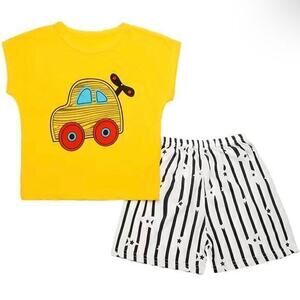 New kid’s short summer pajamas size 3-4